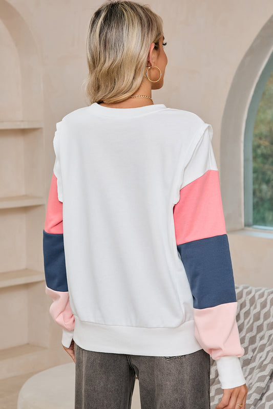 The Chloe Color Block Long Sleeve Top