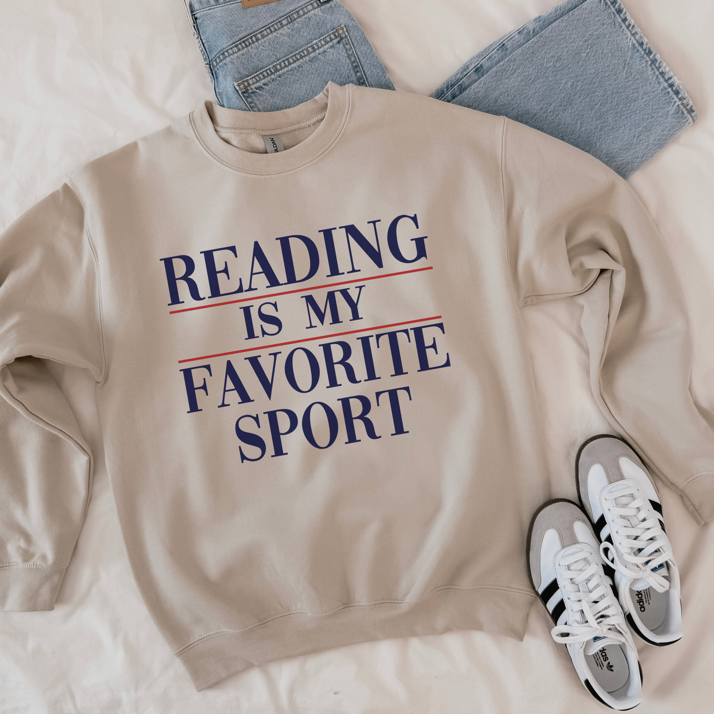 Reading Is My Favorite Sport Sweatshirt | Gildan