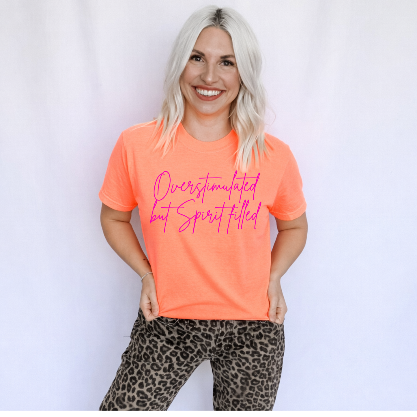 Overstimulated but Spirit Filled Graphic Tee