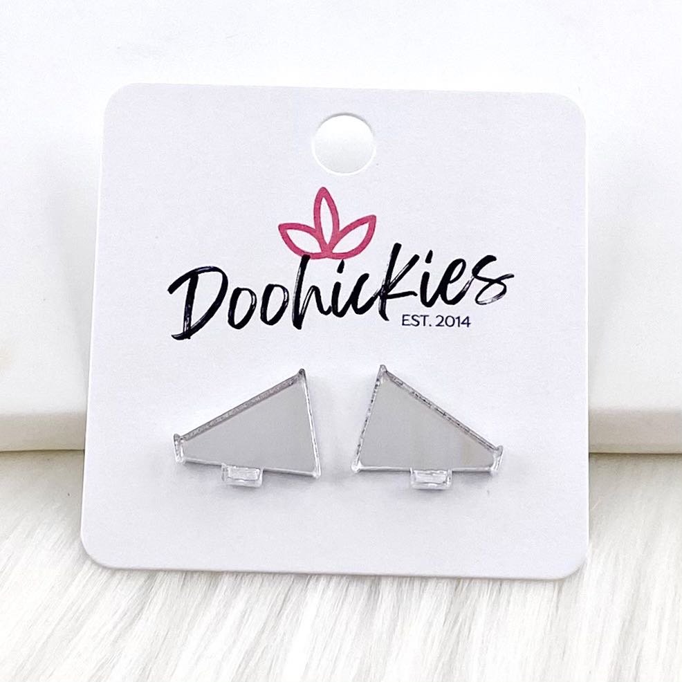15mm Shiny Acrylic Megaphones -Sports Earrings