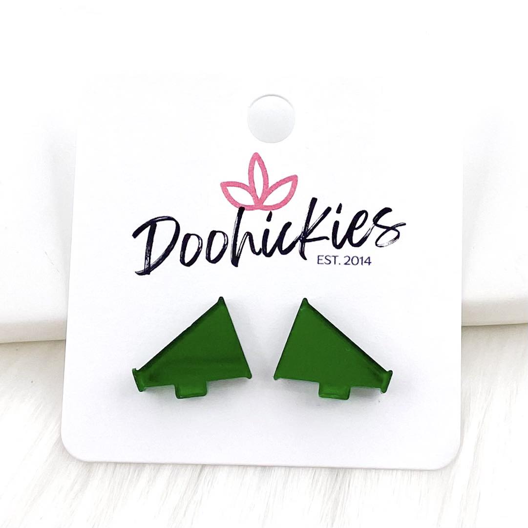 15mm Shiny Acrylic Megaphones -Sports Earrings