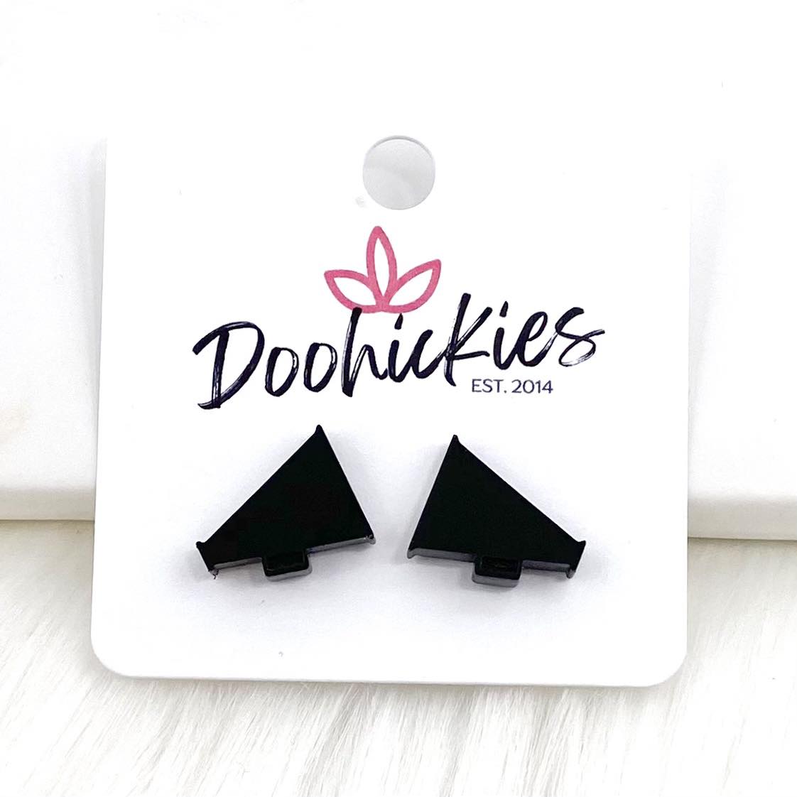 15mm Shiny Acrylic Megaphones -Sports Earrings