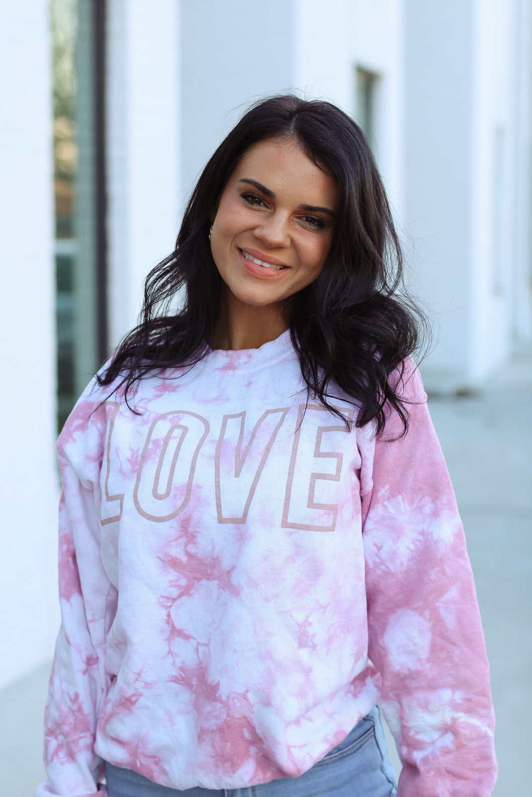 Love | Rose Dyed Sweatshirt