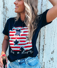 Load image into Gallery viewer, Stars and Stripes Glitter Tee
