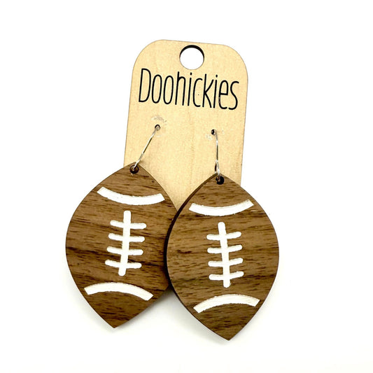 Vintage Football Collection - Football Sports Earrings - Two Sizes