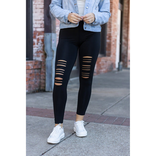 The Jacqueline (High-Waisted) Laser Cut Leggings