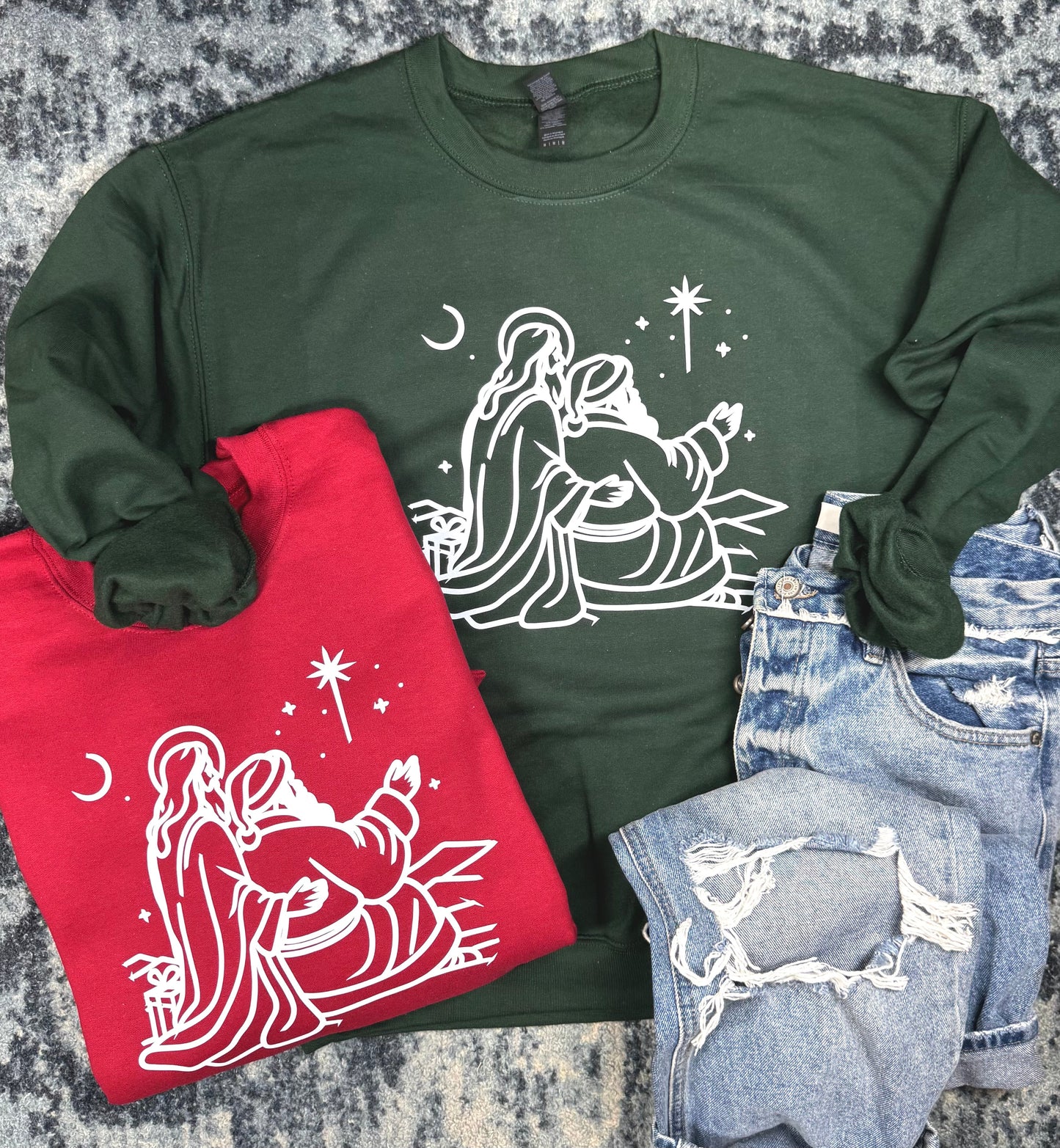 Jesus Santa Sweatshirts