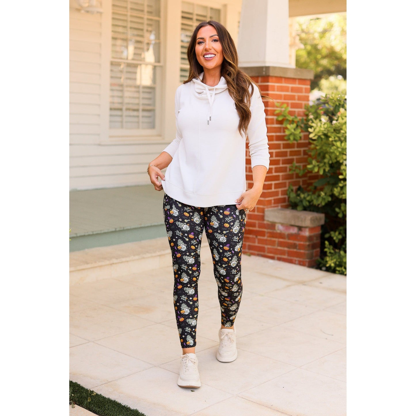 Halloween Gnomes Full Length Leggings