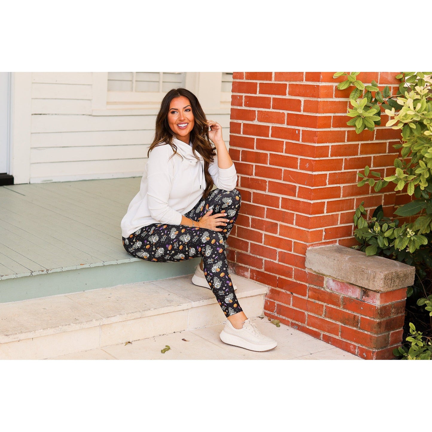 Halloween Gnomes Full Length Leggings