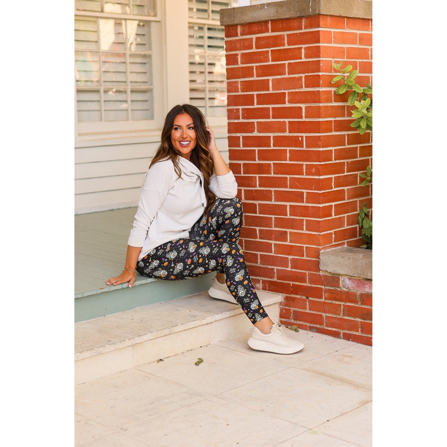 Halloween Gnomes Full Length Leggings
