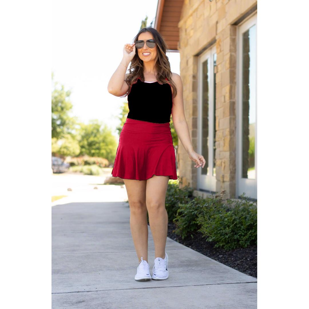 Ready to Ship | The RaeLynn RED Skort