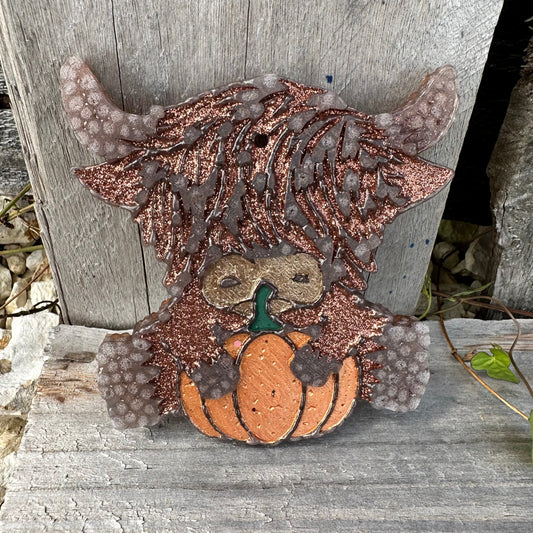 Fall 2.0 Highland Cow Car Freshie