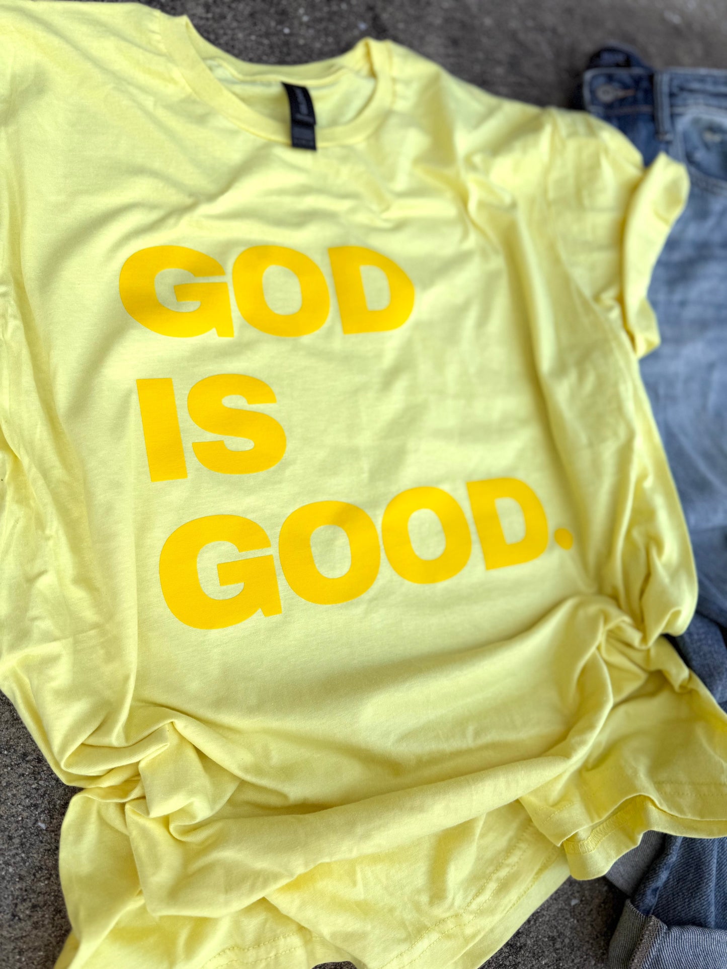 Yellow God is Good Tee