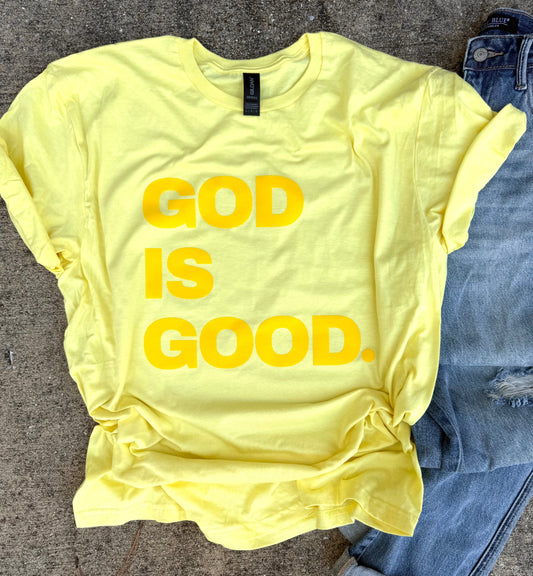 Yellow God is Good Tee