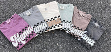 Load image into Gallery viewer, Earth Tone Checkered Mama Puff Tees
