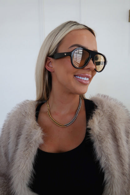 TWO TONED CHAIN NECKLACE