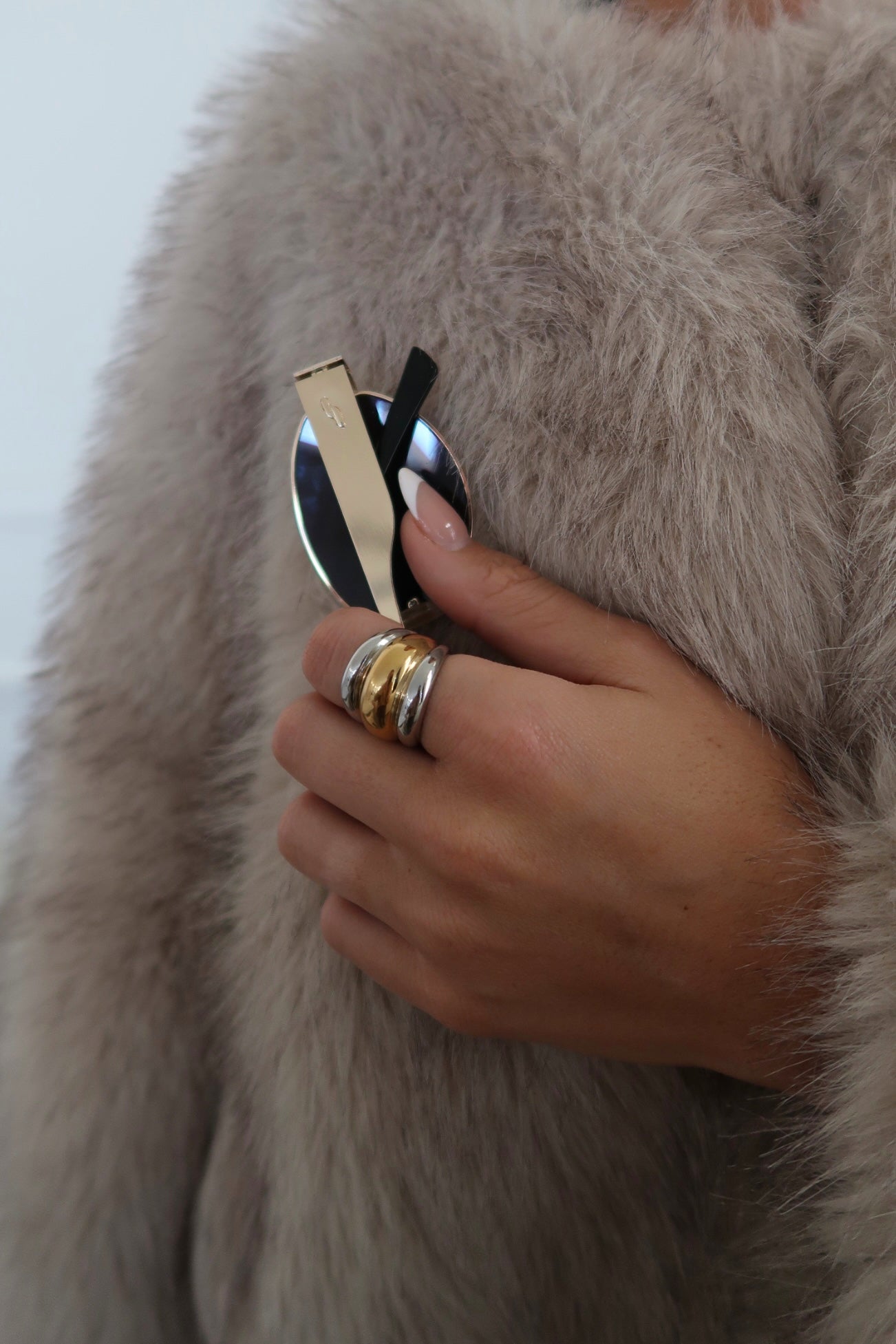 TWO TONED DOME RING ￼