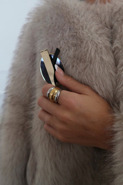 TWO TONED DOME RING ￼