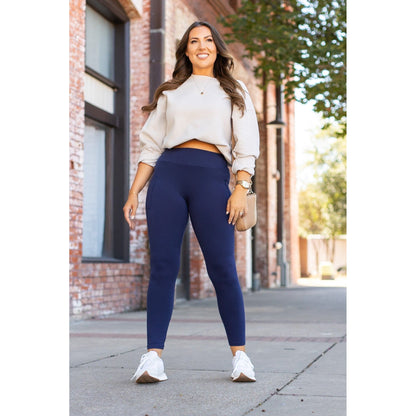 PreOrder  | The Nyla -2 Pack -  Navy Full-Length with Pocket Leggings