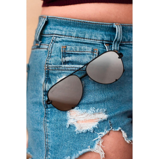 Ready to Ship | The Alex Black/Silver - High Quality Unisex Aviator Sunglasses *
