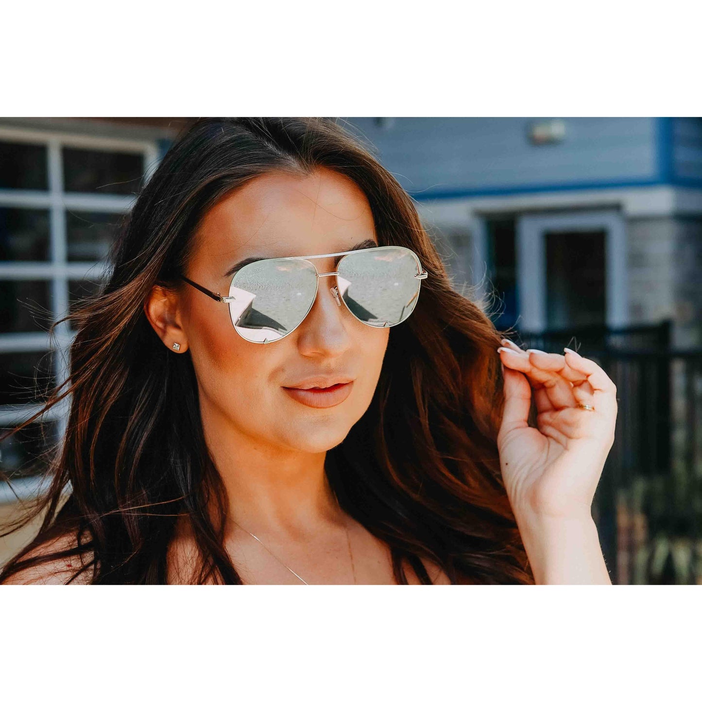 Ready to Ship | The Alex Black/Silver - High Quality Unisex Aviator Sunglasses *