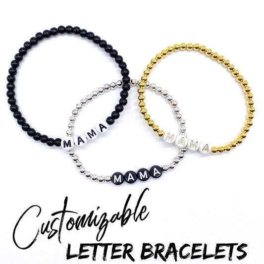 Customizable Letter Bracelets *LEAVE A NOTE W/CUSTOMIZATION*