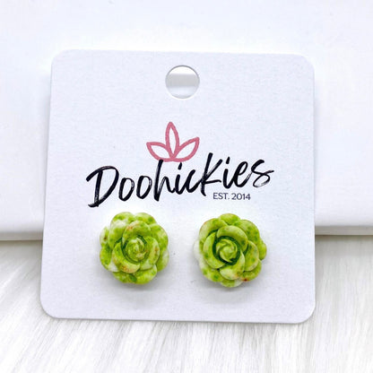 14mm Rose Singles -Earrings