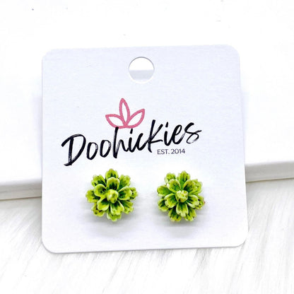 11mm Flower Singles -Earrings