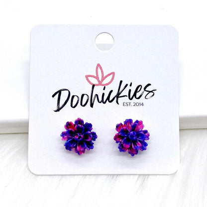 11mm Flower Singles -Earrings