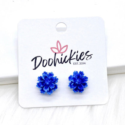 11mm Flower Singles -Earrings