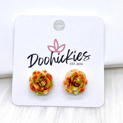 14mm Rose Singles -Earrings