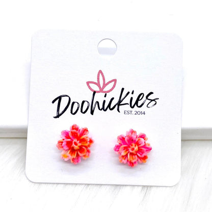 11mm Flower Singles -Earrings