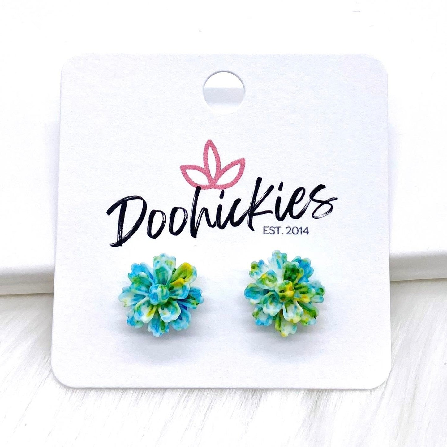 11mm Flower Singles -Earrings