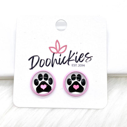 12mm Puppy Love Singles -Earrings