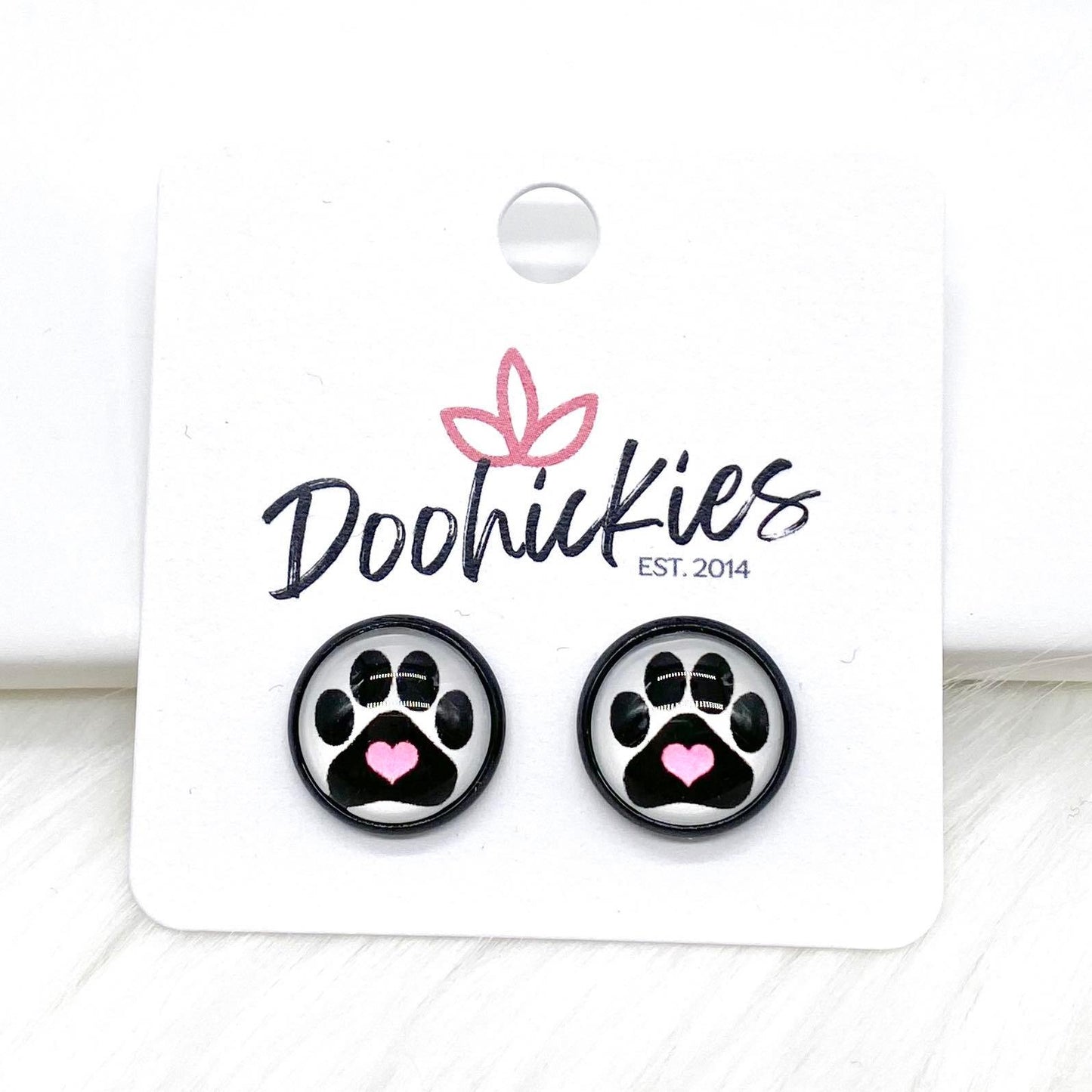 12mm Puppy Love Singles -Earrings