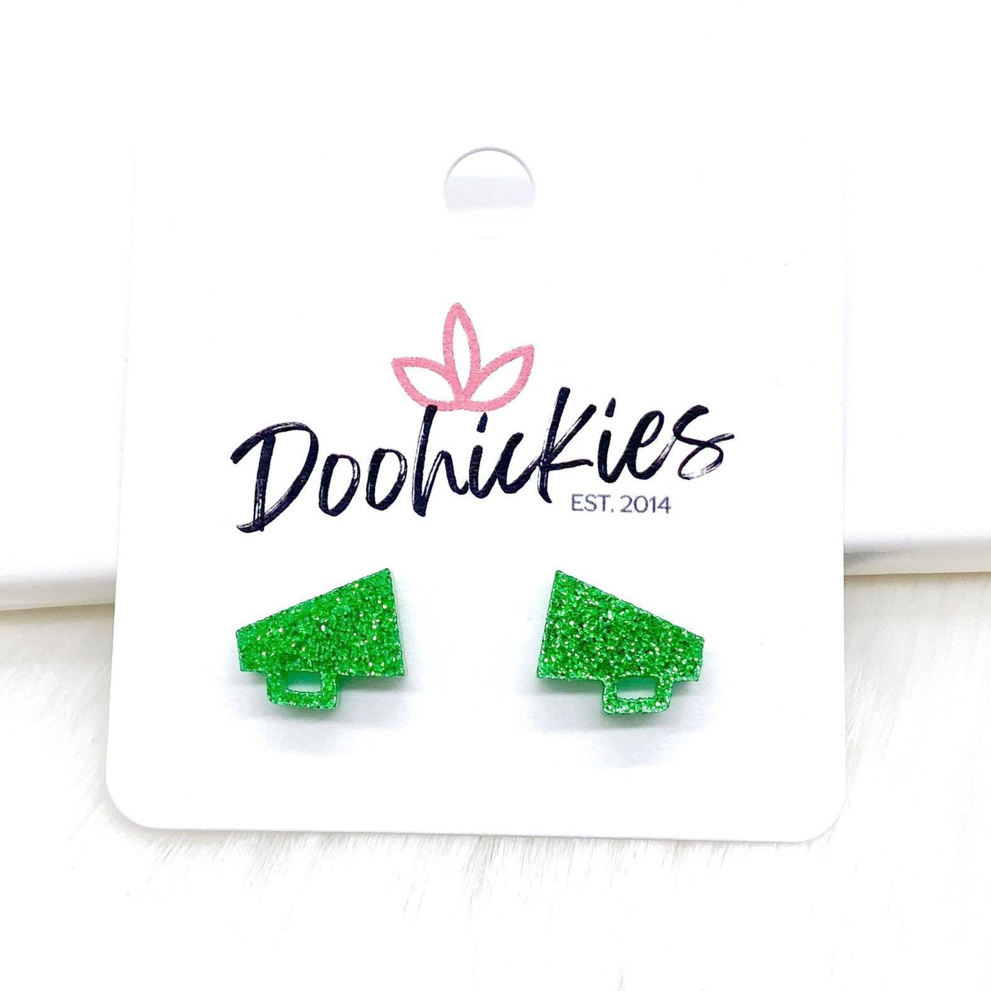 Acrylic Megaphone Studs -Sports Earrings