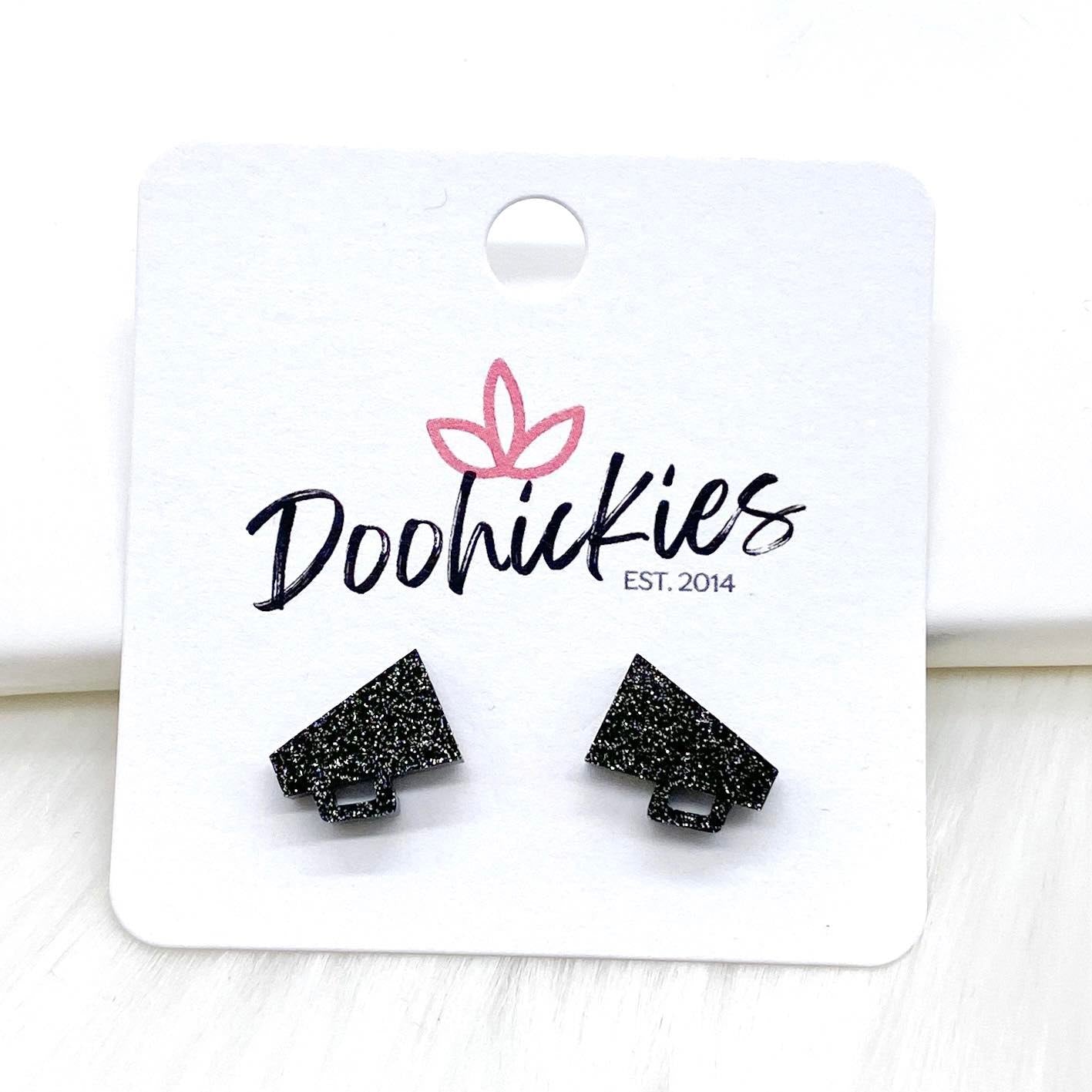Acrylic Megaphone Studs -Sports Earrings