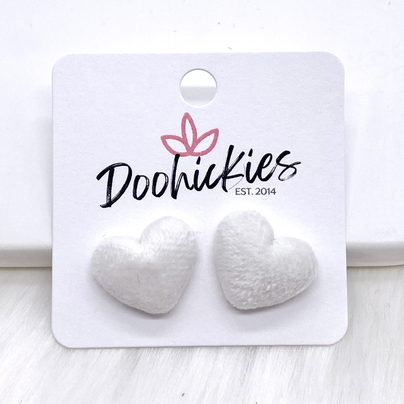 14mm Velvet Valentine Hearts -Earrings