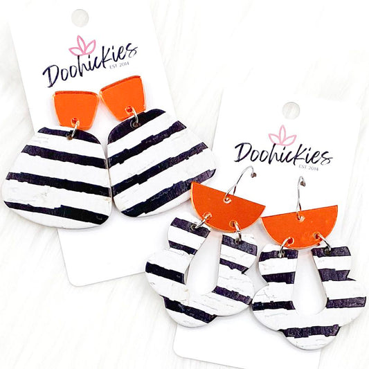 Spooky Stripes Collection -Halloween Earrings