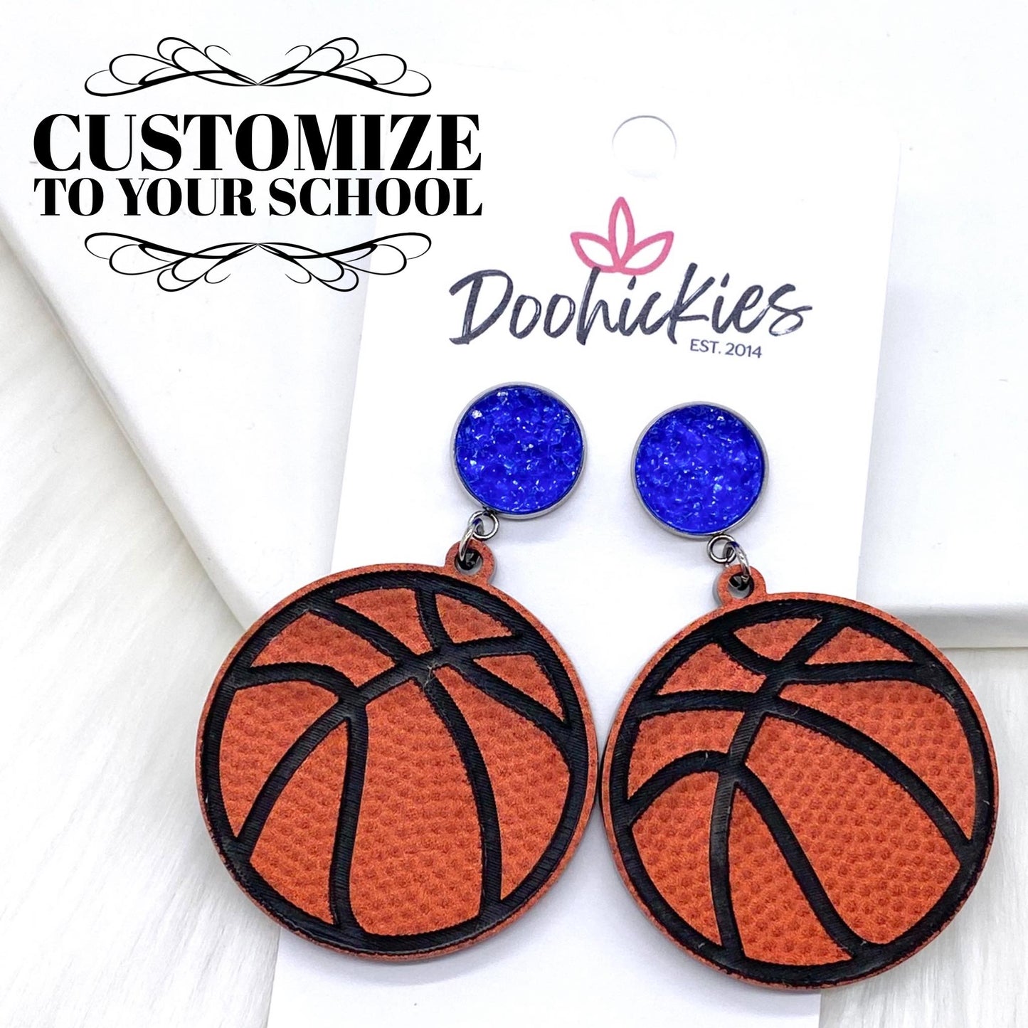 Engraved Basketball Dangles