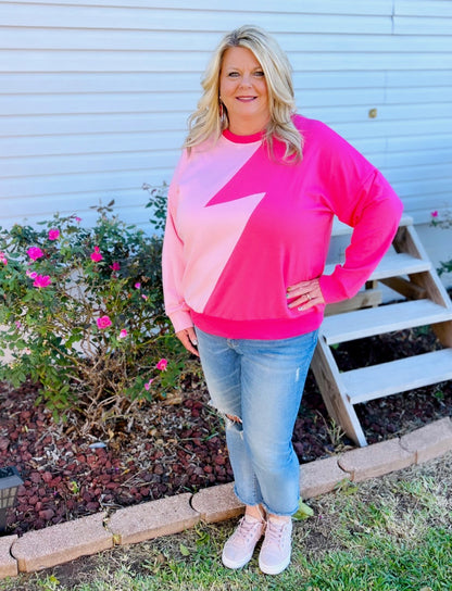 Flash of Beauty Top in Pink