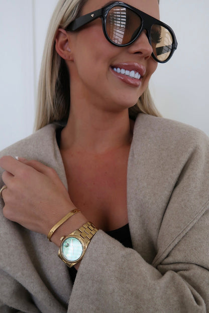 THICK HERRINGBONE BRACELET