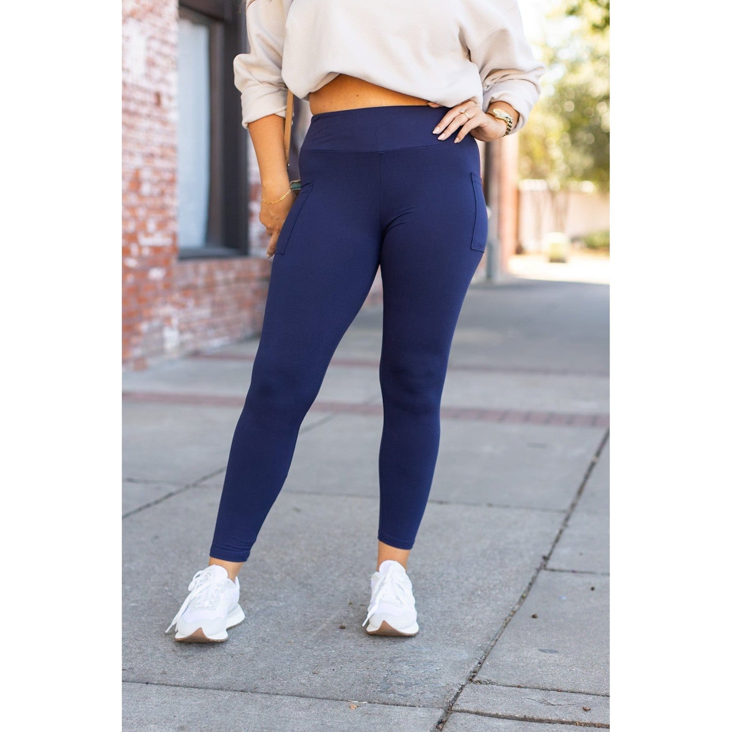 PreOrder  | The Nyla -2 Pack -  Navy Full-Length with Pocket Leggings