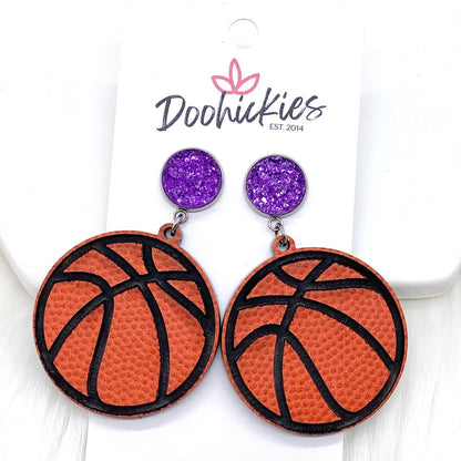 Engraved Basketball Dangles