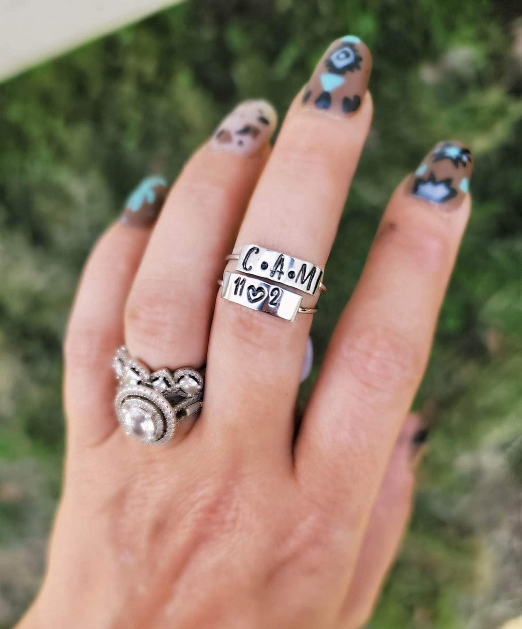 Personalized Plate Ring