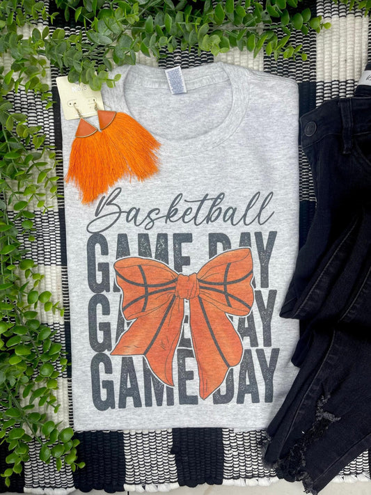 Basketball Bow Game Day Tee