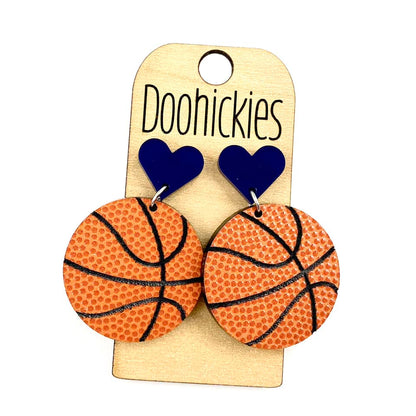 Custom I Heart Basketball Dangles