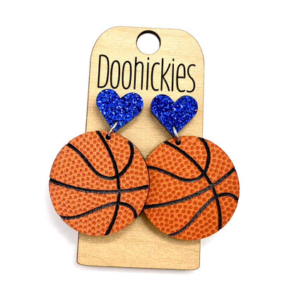 Custom I Heart Basketball Dangles