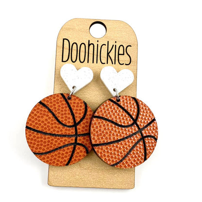 Custom I Heart Basketball Dangles