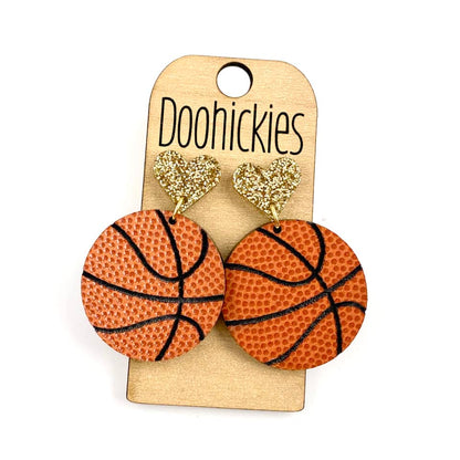 Custom I Heart Basketball Dangles